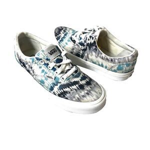 Vans Classic Skate Shoe Women 6.5 Multicolor Batik Print Sneaker Low Top Lace Up